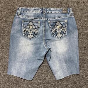 Love indigo y2k blue denim shorts